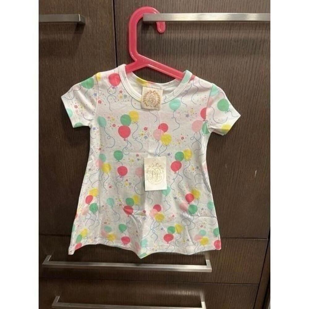THE BEAUFORT BONNET COMPANY‎ WHITE PRINTED dress balloons 18-24 months